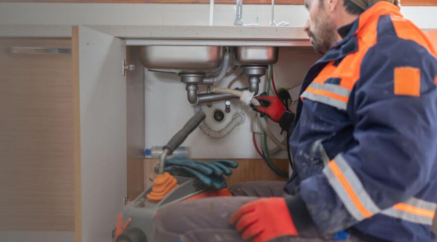 Professional slab leak plumber services in Bruceville, IN